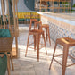Kai Commercial Grade 30" High Backless Copper Indoor-Outdoor Barstool
